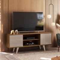 Rack Bancada Lisboa com 2 Portas Deslizantes e Espaço para TV de até 50