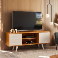 Rack Bancada Lisboa com 2 Portas Deslizantes e Espaço para TV de até 50
