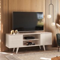 Rack Bancada Lisboa com 2 Portas Deslizantes e Espaço para TV de até 50