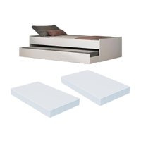 Bicama Solteiro com Colchões Inclusos Multimóveis MP4780 Branco