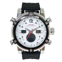 Relógio Masculino Weide AnaDigi WH-5205 Prata e Branco