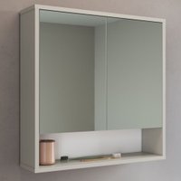 Armário de Banheiro Bari 2 Portas 60 Cm com Espelho Arenas - Art In Móveis