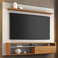 Painel para TV Até 60 Polegadas Eros 1 Porta Off White/Freijó Trend - Pnr Móveis