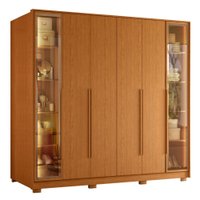 Guarda Roupas Casal Reflecta com Led 6 Portas 4 Gavetas Monterrey