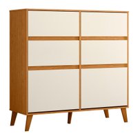 Cômoda Sapateira 4 Gavetas 2 Portas Kansas
