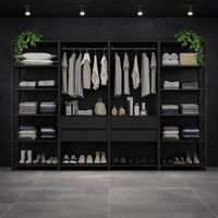 Guarda-Roupa Closet Modulado Texas 4 Gavetas 270cm Multimóveis MP4787