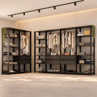 Guarda-Roupa Closet Modulado Texas 6 Gavetas 405cm Multimóveis MP4788