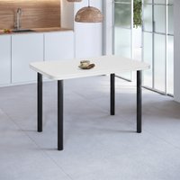 Mesa Estrutura MP4020-TP805 Tampo 1200x750x45mm Preto/Branco