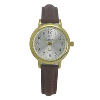 Relógio Feminino Tuguir Analógico Imperium TG30504 Dourado e Prata e Marrom