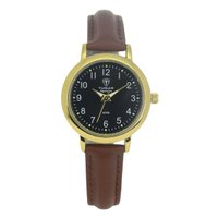 Relógio Feminino Tuguir Analógico Imperium TG30512 Preto e Marrom e Dourado