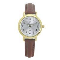 Relógio Unissex Tuguir Analógico Imperium TG30506 Dourado e Marrom e Prata
