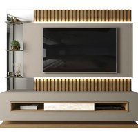 Estante Home Para TV 60 Polegadas Lumus Amarula Carvalho Europeu DJ Moveis