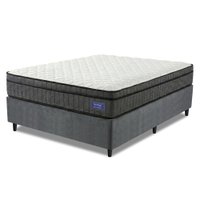 Cama Box Desmontável Colchão Queen Ortopédico D33 Euro Pillow Ultra 158x198x63cm