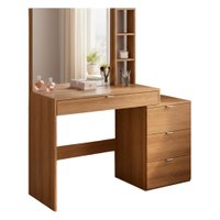 Penteadeira Escrivaninha Com Espelho 4 Gavetas 113 cm B11 Montana NOVAM
