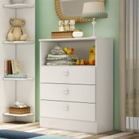 C&ocirc;moda Infantil Ursinho com 3 Gavetas MDP 15mm Percasa