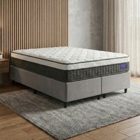 Cama Box Colchão Queen Molas Ensacadas Euro In Atlantic 158x198x66cm