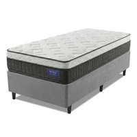 Cama Box Colchão Solteiro Molas Ensacadas Euro In Atlantic 88x188x66cm
