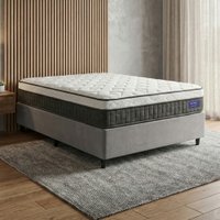 Cama Box Desmontável Colchão Queen Molas Ensacadas Euro In Atlantic 158x198x66cm