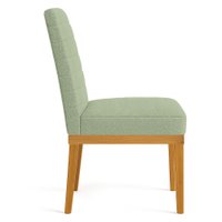 Cadeira de Jantar Solana Boucle Base de Madeira - Pallazio Cor:Verde Pistache