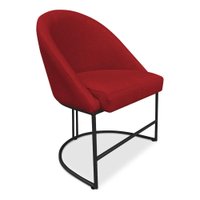Kit 08 Cadeiras Poltrona de Jantar Bela Suede Base Metálica Industrial Preto - Pallazio