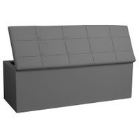 Kit Cabeceira e Calçadeira Baú Casal 1,40m Roma Corano - Pallazio
