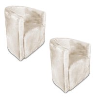 Kit 02 Poltronas Decorativa Lyon Veludo - Pallazio