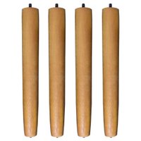 Kit 4 Pés Palito Castanho 30 cm Com Sapatas Plásticas - Pallazio