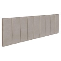 Cabeceira Painel King 1,95m Holanda Linho Cappuccino - Pallazio