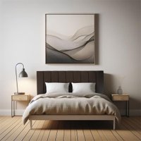 Cabeceira Queen 1,60m Holanda Suede Marrom - Pallazio