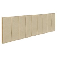 Cabeceira Painel Solteiro 0,90m Holanda Linho Dourado - Pallazio