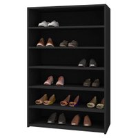 Armário Multiuso Sapateira 5 Prateleiras Yasmin Preto - Pallazio