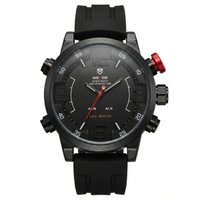 Relógio Masculino Weide Analógico WH-5210 - Preto e Branco e Vermelho