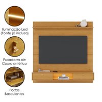 Painel Suspenso Para TV 60 Pol 160 cm Bali Com Led Naturale CLB