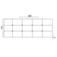 Kit Painel e Calçadeira Baú Queen 1,60m Berlim Corano - Pallazio