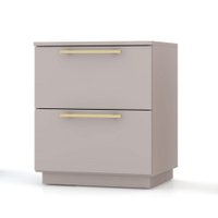 Mesa de Cabeceira com 02 Gavetas Sevilha Fendi - Pallazio