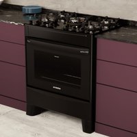 Fogão 5 Bocas a Gás/Elétrico com AirFryer 220V Alpro 450 Realce CR234 Preto