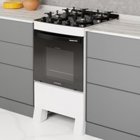 Fogão 4 Bocas a Gás Bivolt Premium Glass Realce CR228 Branco