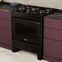 Fogão 5 Bocas a Gás/Elétrico com AirFryer 127V Alpro 450 Realce CR233 Preto