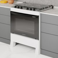 Fogão 5 Bocas a Gás com Tampa Bivolt Premium Plus Realce CR229 Branco