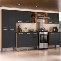 Armário Cozinha Modulada Completa 298cm Pequim Top Multimóveis MP3768