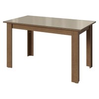 Mesa de Jantar Retangular com Tampo de Vidro 5231 Madesa - Rustic/Crema