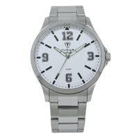 Relógio Masculino de Aço Tuguir Analógico Infinity TGI37235 Prata e Branco