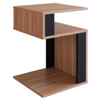 Mesa Lateral 35X35 cm B74 Montana Preto NOVAM