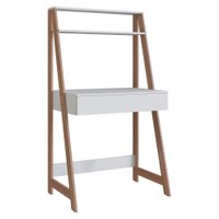 Mesa Escrivaninha Com Gaveta B80 73 cm Branco Montana NOVAM