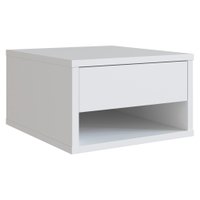 Mesa De Cabeceira Suspensa 1 Gaveta 30 cm B87 Branco NOVAM