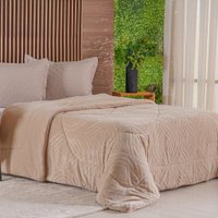 Edredom King Plush Sense Dupla Face 100% Poliéster 250x270cm Tessi Centeio