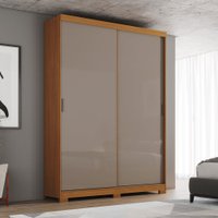 Guarda-Roupa Solteiro Lucca 2 Portas 2 Gavetas Flex Cinamomo/Off White/Avelã - Henn