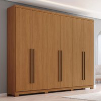 Guarda-Roupa Casal New Jade 6 Portas 3 Gavetas Cinamomo - Henn