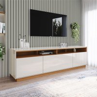 Rack para TV Até 80 Polegadas Orion 3 Portas Cinamomo/Off White - Henn