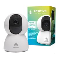 Smart Câmera 360° Bot Wi-Fi 3ª Geração - Positivo Casa Inteligente - 2K 4MP - Visão Noturna 10m - Áudio Bidirecional